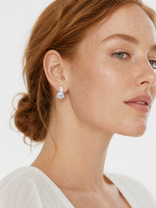 Tideform - Tahitian Baroque Pearl Stud Earrings