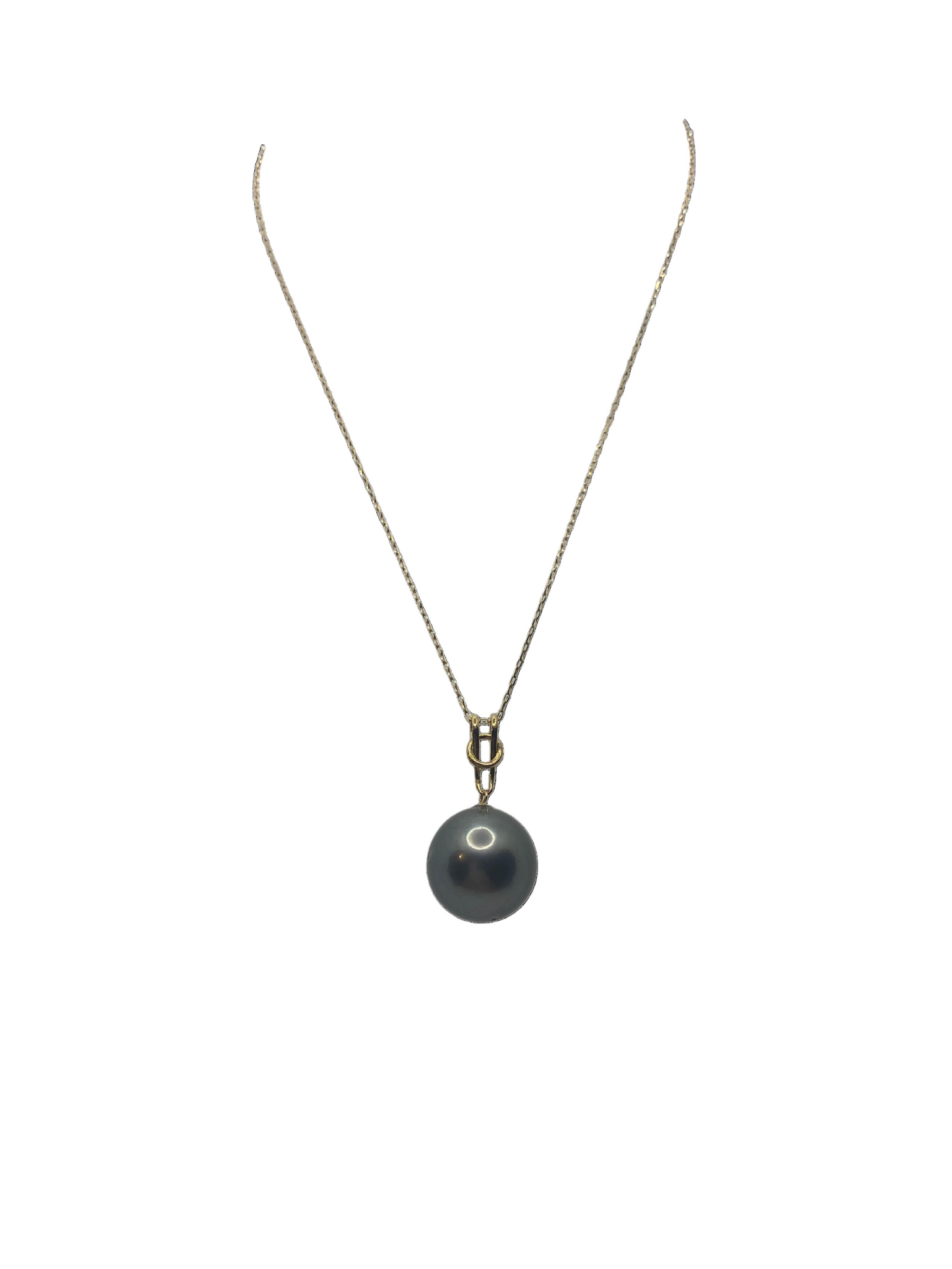 Thread - Tahitian Pearl Pendant Charm with 18k Gold