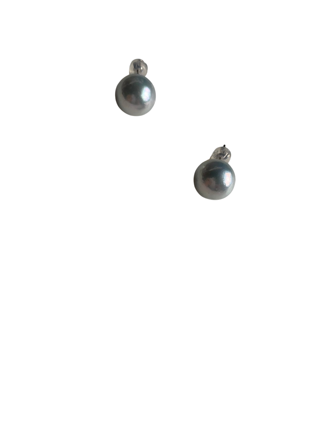 Mist - Akoya Pearl Stud Earrings in Silver