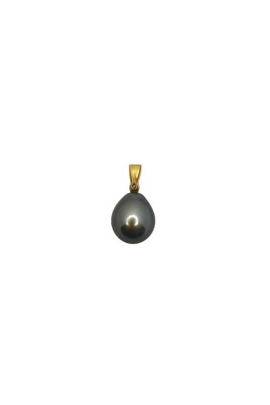 Dusk - Tahitian Pearl Pendant Charm with 18k Gold