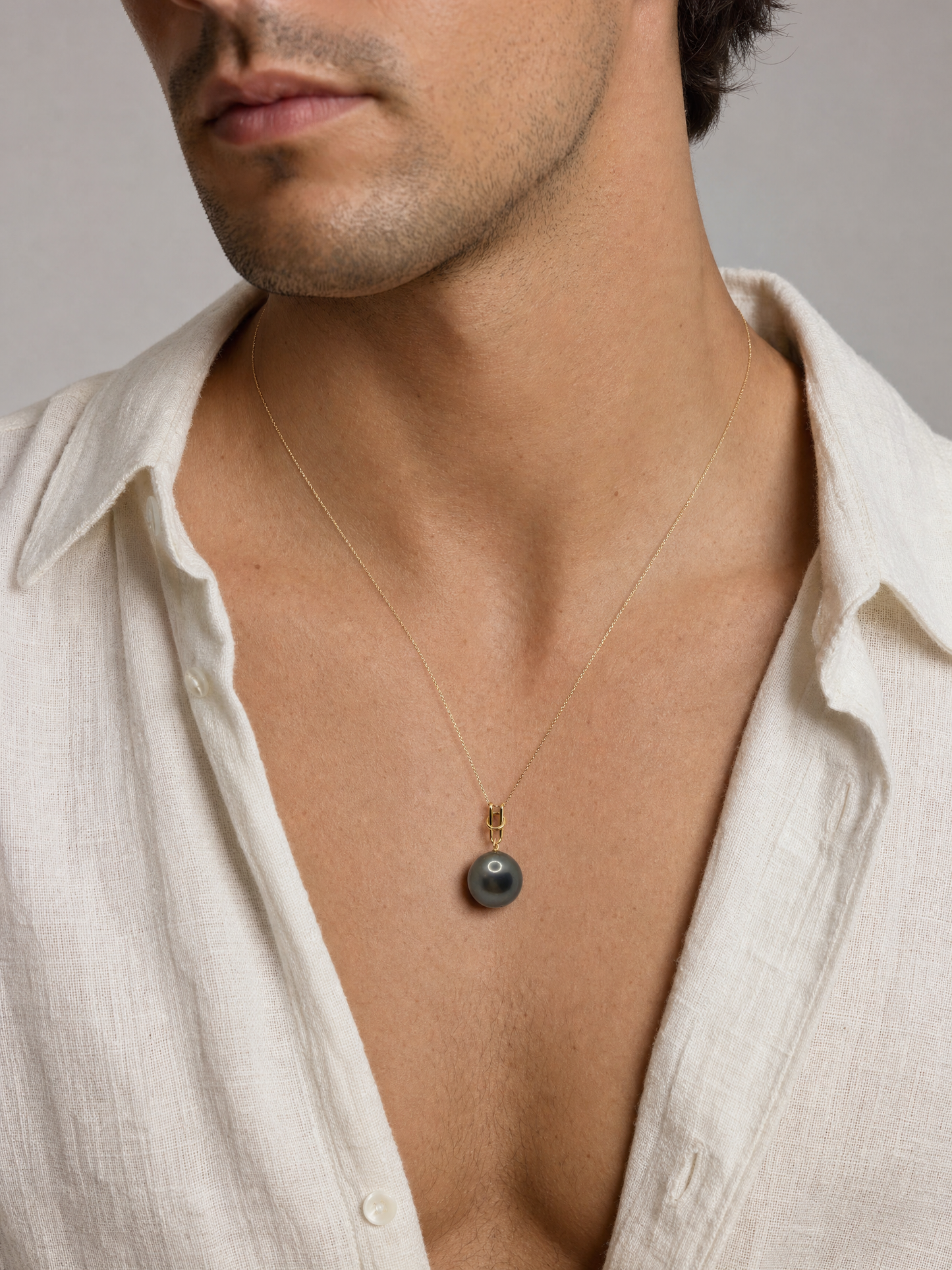 Thread - Tahitian Pearl Pendant Charm with 18k Gold