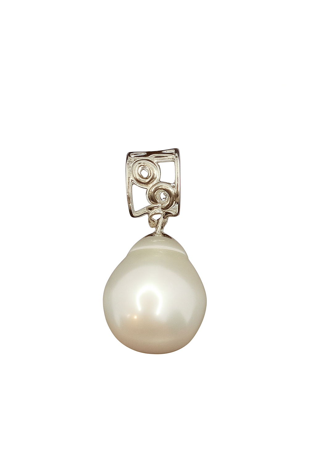 Solara - South Sea Pendant with Silver
