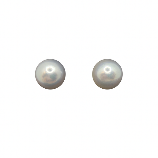Mist - Akoya Pearl Stud Earrings in Silver