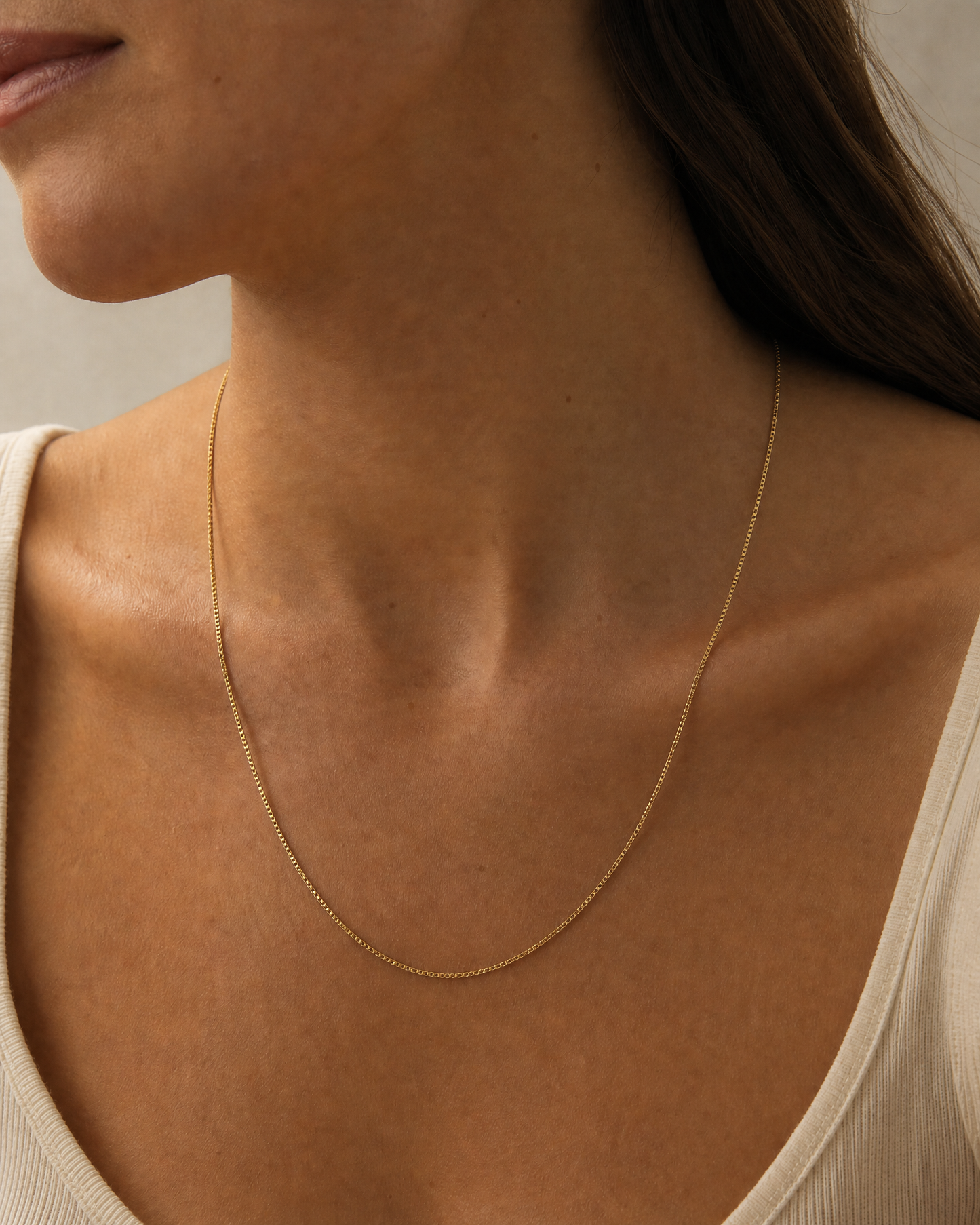 Aure - Unisex 18k Gold Chain Necklace