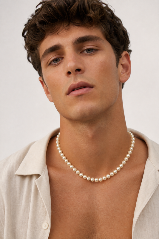 Astra - Akoya Pearl Necklace with Adjustable Silver Clasp