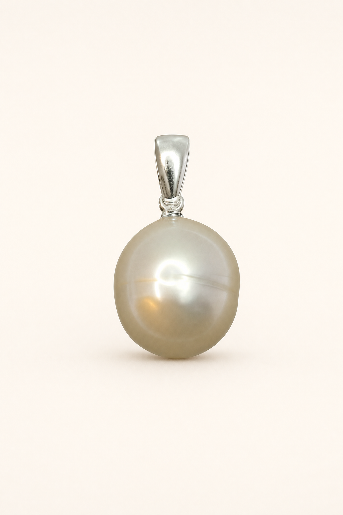 Solace - South Sea Pendant with Silver