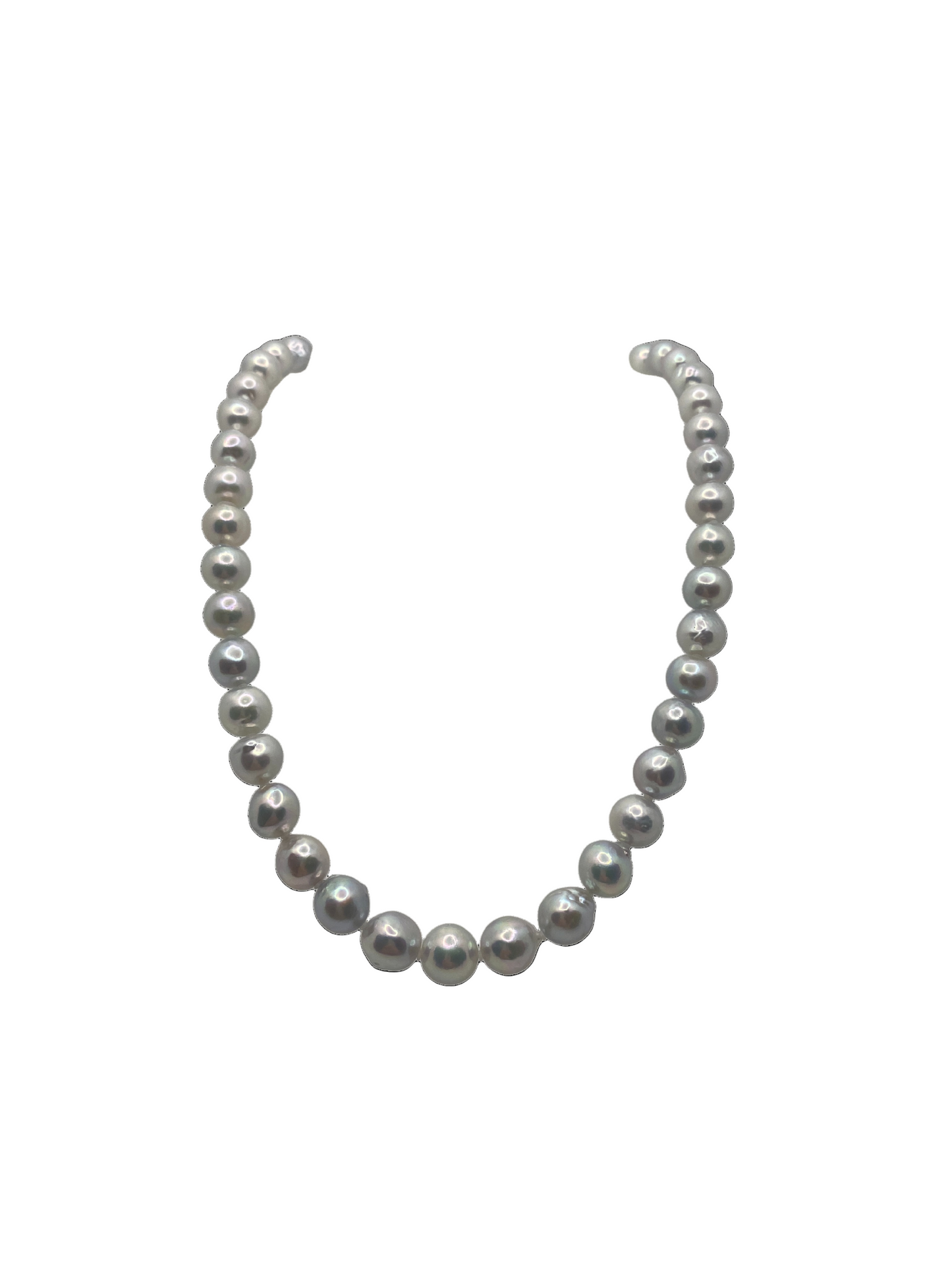 Umi - Unisex Akoya Pearl Necklace with Adjustable Silver Clasp