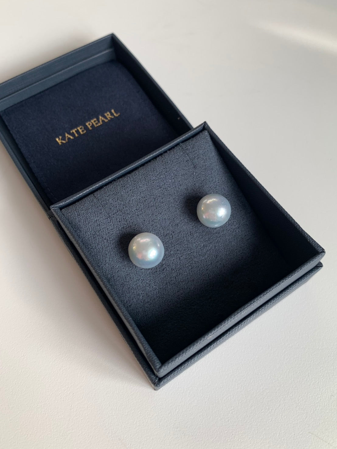 Mist - Akoya Pearl Stud Earrings in Silver