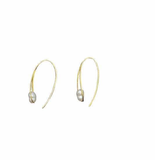 Tear of the Sea – South Sea Keshi Pearl Earrings