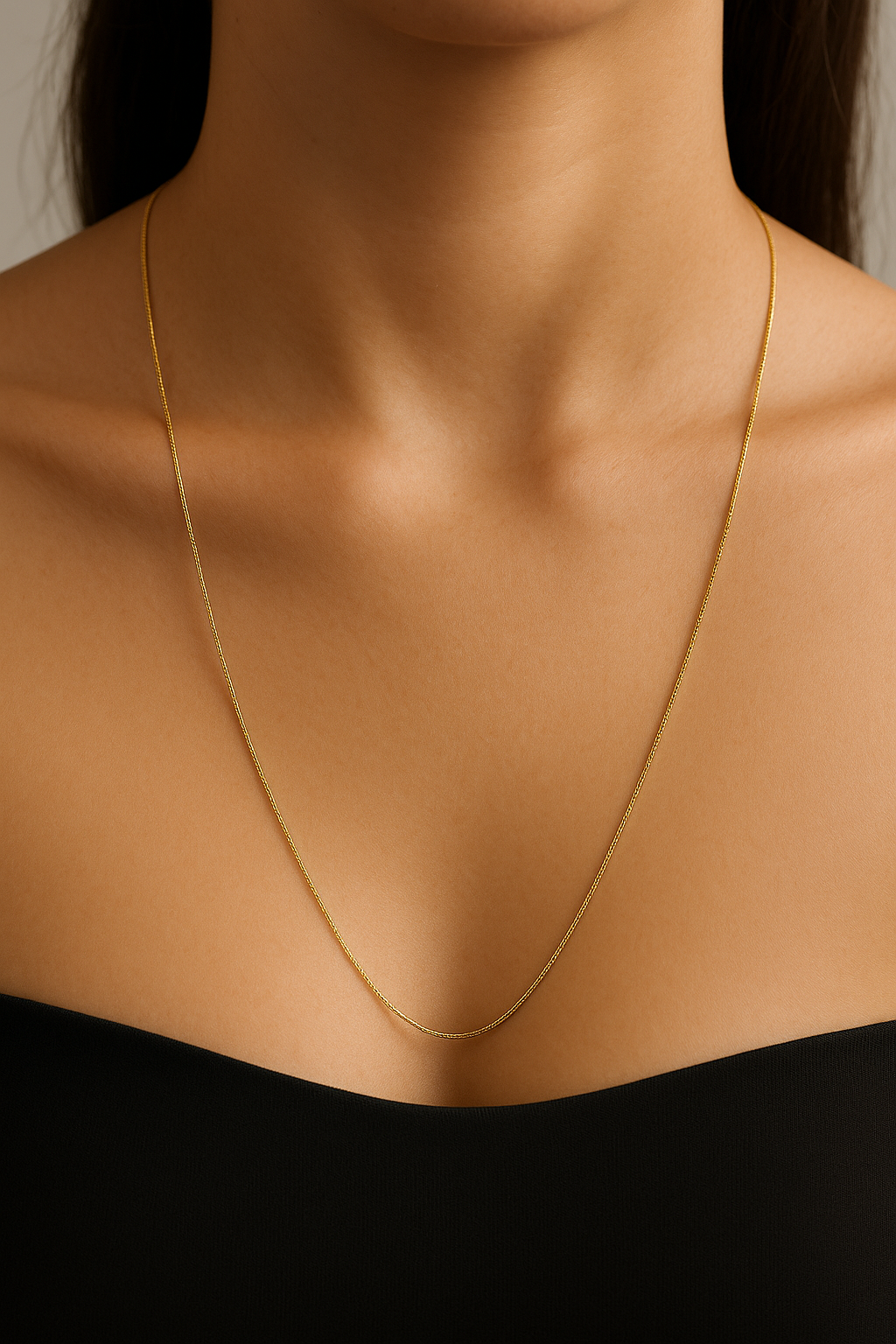 Aure - Unisex 18k Gold Chain Necklace